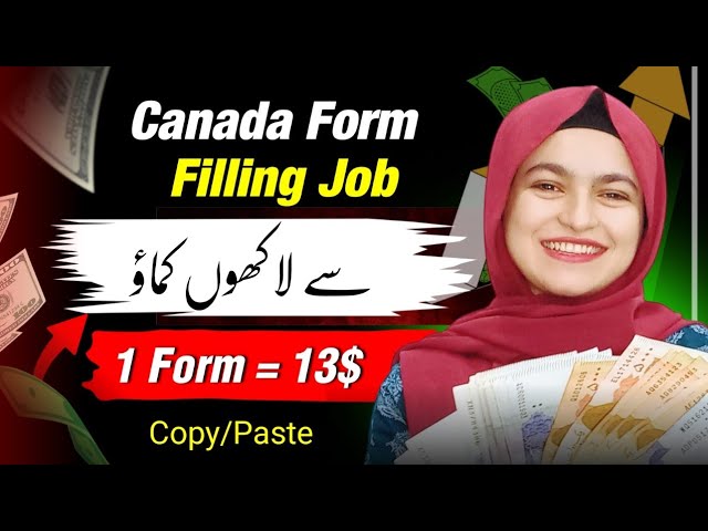 Canada Form Filling Jobs in 2024 - AdxFreeWork